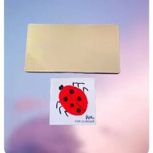 VERA FOR CLINIQUE BLUSHING BLUSH POWDER ALL ABOUT SHADOW DUO W/ COMPACT CASE